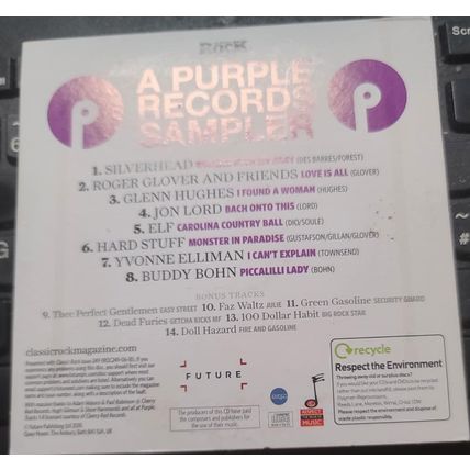 Classic Rock Presents A Purple Records Sampler CD Promo A 14 Tracks