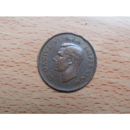 South Africa 1937 1/2d HalfPenny Coin