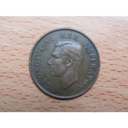 South Africa 1939 1d Penny Coin