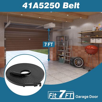 Upgrade 41A5250 41AB050-2 Belt for 7Ft High Garage Door, 237" Garage Door Opener