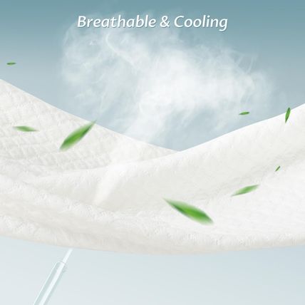 Queen Size Bamboo Rayon Mattress Protector with Zipper - 100% Waterproof Zippere