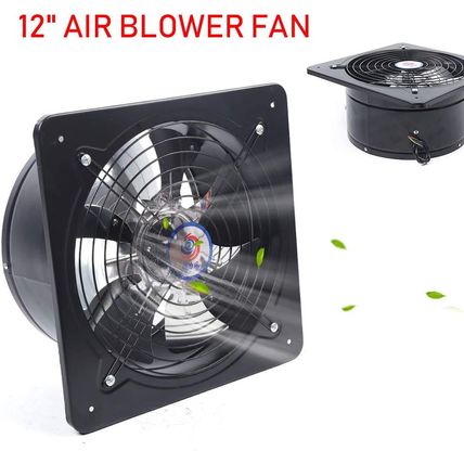 12 Inch Exhaust Fan Wall Mount Ventilation Extractor Blower Greenhouse Fans and