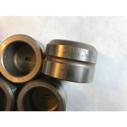 LOT 3 SETS WILSON THIN RECTANGLE PUNCHES & DIES WT .062X.750,.080X.18,.076,AD