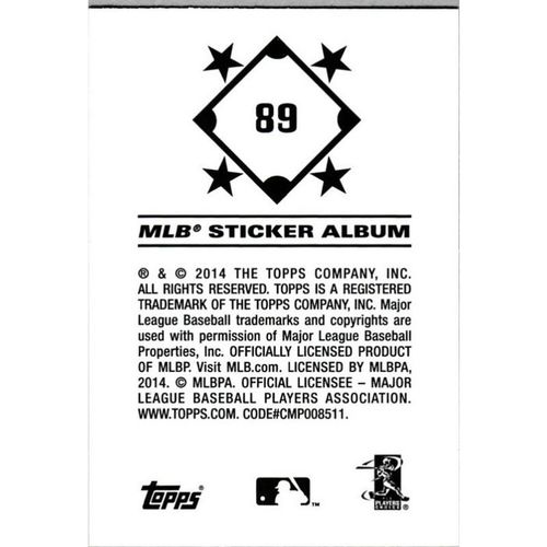 2014 Topps MLB Sticker Collection - #89 - Glen Perkins