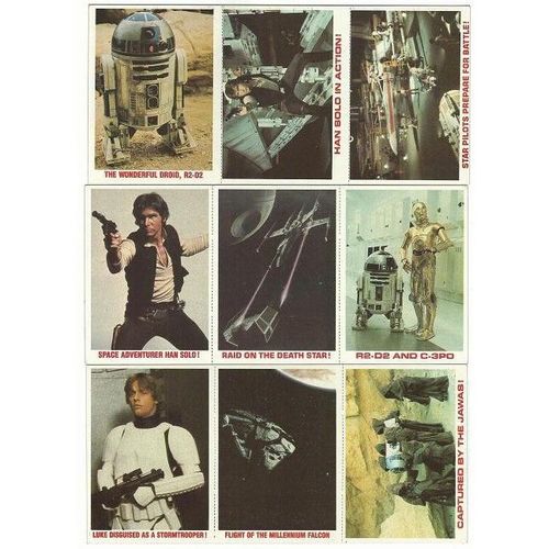 STAR WARS ' VINTAGE ' BURGER KING 36 card set ' (1977 )