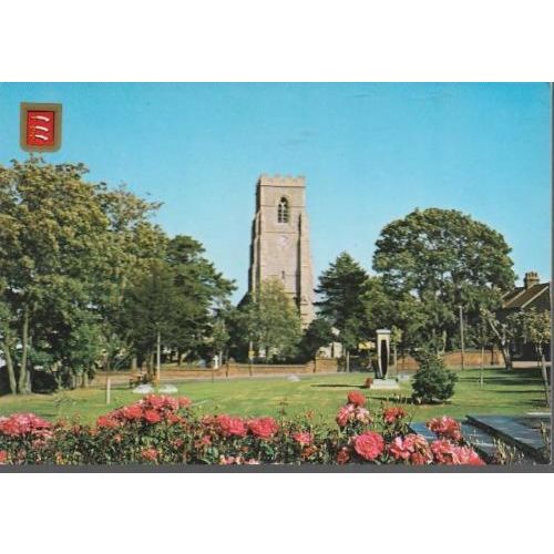 Walton-on-Naze, Essex - Church & RAF Memorial - postcard c.1970s