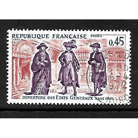 FRANCE 1971 HISTORY OF FRANCE 45c CARDINAL & NOBLE SG 1922 FINE USED#2