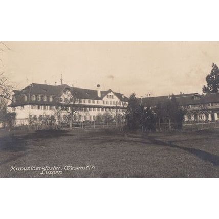 Luzern Wesemlin Kapuzinerkloster Monastry Antique Postcard