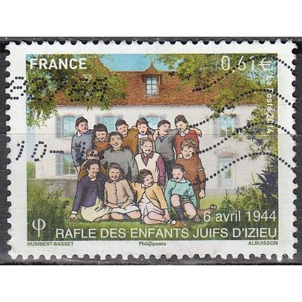 France 2014 Yvert 4852 O Cote (2015) 0.60 € Rafle des Enfants Juifs d'Izieu