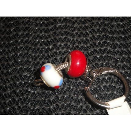 Playful glass snowman keyring bag phone purse charm jewellery