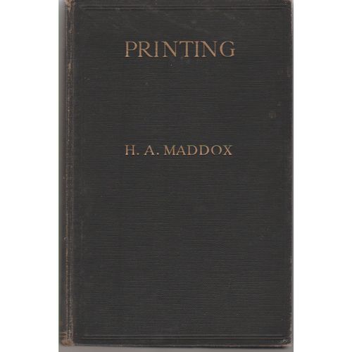 Printing 1923 1st edition H A Maddox illustrated