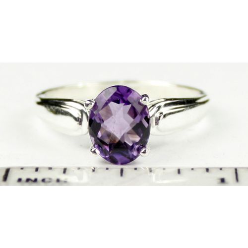 Amethyst, 925 Sterling Silver Ring, SR058
