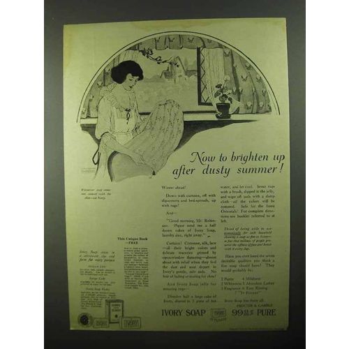 1922 Ivory Soap Ad - Brighten Up After Dusty Summer
