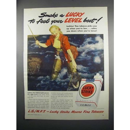 1949 Lucky Strike Cigarettes Ad - Feel Your Best