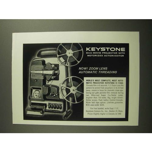 1960 Keystone K-110AZ Projector Ad