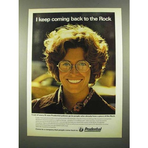 1975 Prudential Insurance Ad - I Keep Coming Back