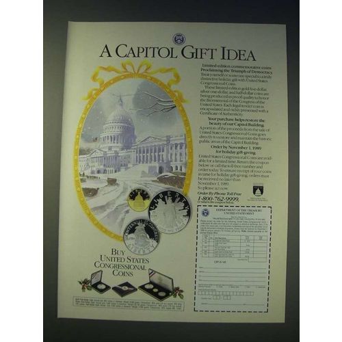 1989 Department of the Treasury Ad - A capitol gift idea