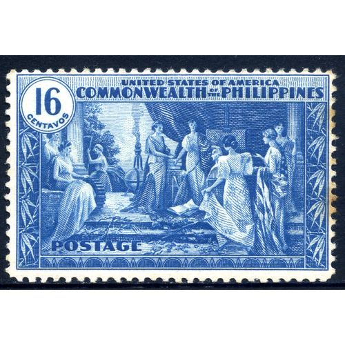 PHILIPPINES 1935, Commonwealth Inauguration, 16c — Blue, Scott PH399, MH