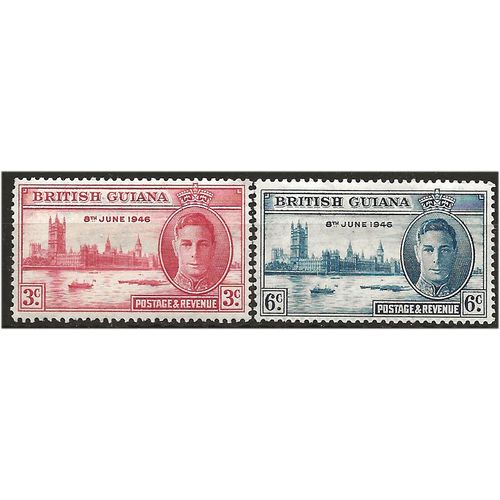 British Guiana 1946 Victory Set SG320-321 Mounted Mint .. ..