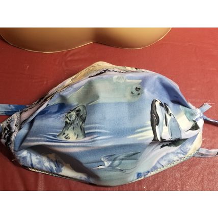 Adult Face Masks - Arctic / Polar Animals - Filter Pocket - Roomy - Breathable