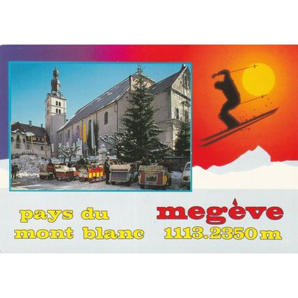 Megeve France Postcard posted 1993 VGC