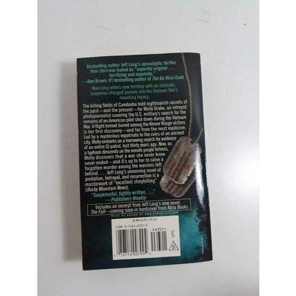 the Reckoning By Jeff Long 2004 paperback fiction novel