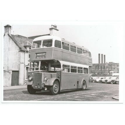 Glasgow Transport Bus Black and White Modern Photo (NWE562)