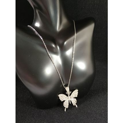 Necklace Big Rhinestone Butterfly Pendant #107 USA SellerItem