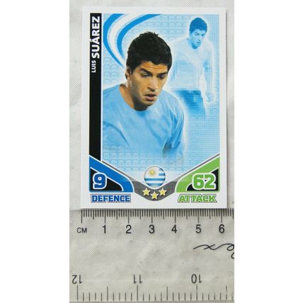 2010 Topps Match Attax World Cup Trading Card - Uruguay, Luis Suarez