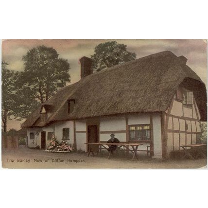 WEEKLY TALE TELLER POSTCARD THE BARLEY MOW CLIFTON HAMPDEN C1908 - 233