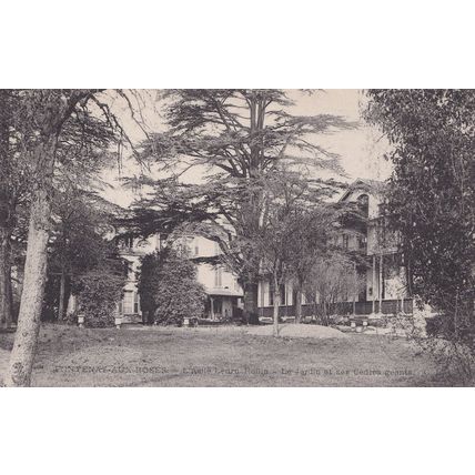 Pontenay Aux Roses Jardin Cedres Antique French Postcard