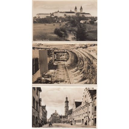 Freising Domberg Kirche Inneres 3x German Religious Old Postcard s