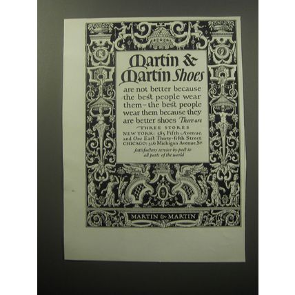 1920 Martin & Martin Shoes Ad - Martin & Martin Shoes are not better