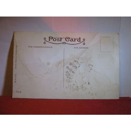 SAUCY SEASIDE POSTCARD unused H.B. Ltd no 7319 humour EAT MORE FRUIT #