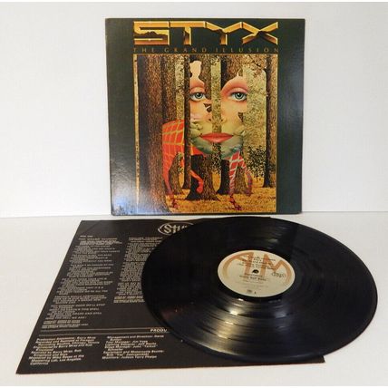 STYX The Grand Illusion Vinyl Record LP 1977 G+
