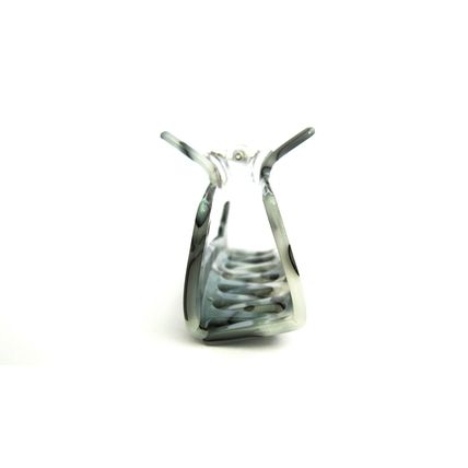 Medium rectangle abalone sea shell effect green hair claw clamp clip