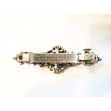 Small blue crystal hair barrette clip bridal clip bridal barrette gothic hair