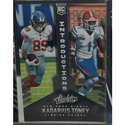 2021 Panini Absolute KADARIUS TONEY (Giants) Introductions RC #INT-10