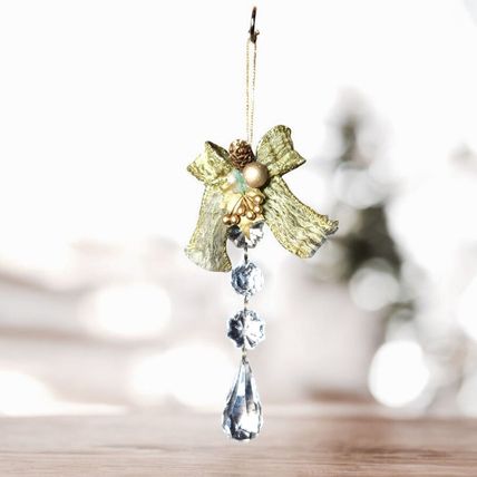 Vintage Ornament Bundle of 2 - Crystal Suncatcher, Bird Feeder