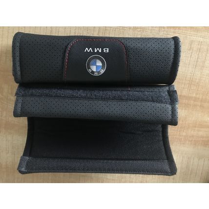 2Pcs Black High Quality Car Seat Belt Shoulder Cushion Cover Pad Fit For BMW Car