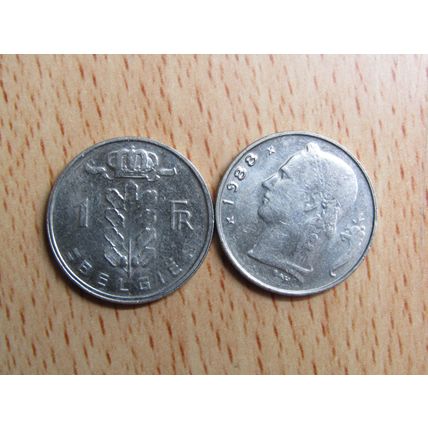 Belgium 1988 1 Frank Belgie (Dutch - Flemish Text) Coin