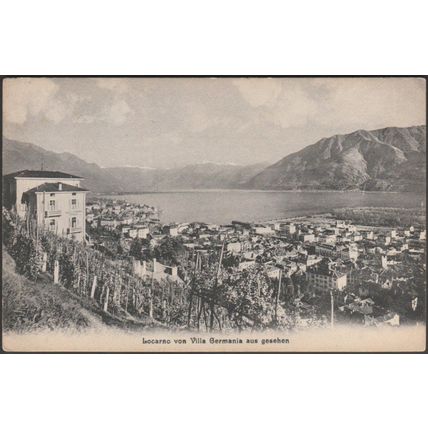 Locarno von Villa Germania aus Gesehen, 1914 - Gebrüder Büchi AK