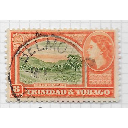 TRINIDAD & TOBAGO 1953 BELMONT POSTMARK SG273 QUEENS PARK SAVANNAH