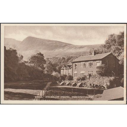 "Kings", Dolgelley Hostel, Merionethshire, c.1940s - YHA Postcard