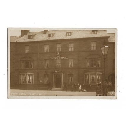 Crown Hotel, Penrith, Cumbria, RP Postcard.