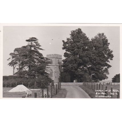 ED 116 LITTLE GADDESDEN - CHURCH OF ST PETER AND ST PAUL. PRINTED POSTCARD