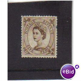 1958 GB Q.E.11 5D BROWN F/U SG578