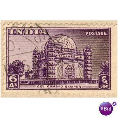 India 1949 - SG 317 - Tomb - Muhammad Adil Shah 6a violet - used