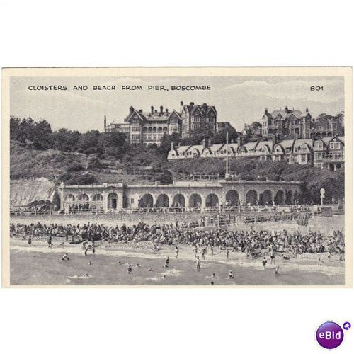 Cloisters & Beach from the Pier Boscombe Dorset Dor2091