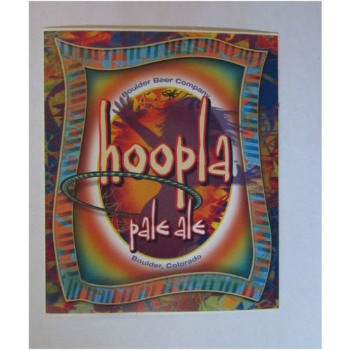 Boulder Beer Company Hoopla Pale Ale beer sticker Colorado Craft Brewery